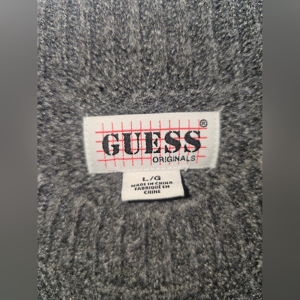 Vintage 90s Guess Originals Jans Sweater in Marled Grey Heather - Picture 3 of 9